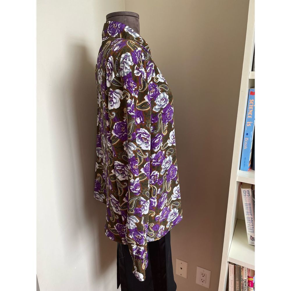 💜 Vintage Floral Paisley Blouse - Picture 6 of 10